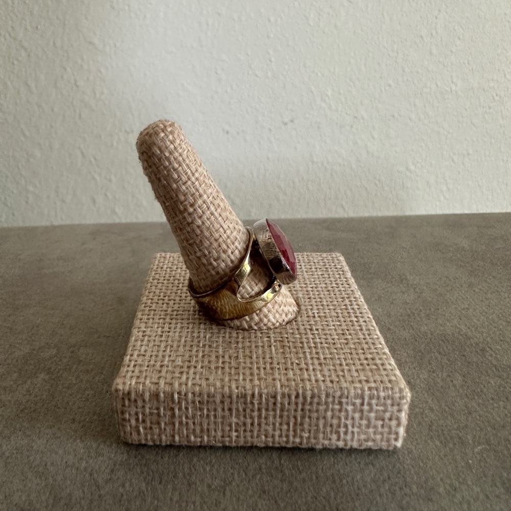 Rhodochrosite & Sterling Silver Ring by Jay King - Picture 5 of 8